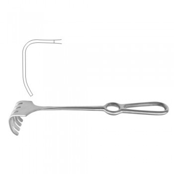 Israel Retractor 4 Blunt Prongs Stainless Steel, 25.5 cm - 10" Blade Size 40 x 40 mm